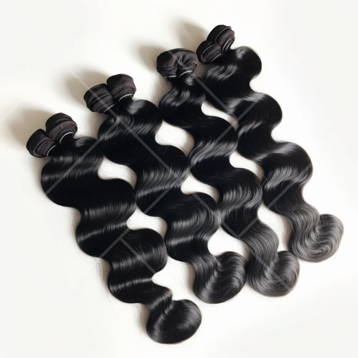 Bundle set with body wave pattern.
